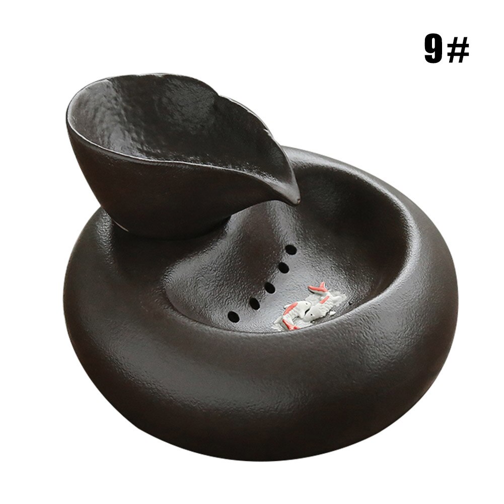 Newly Cat Ceramic Water Fountain Automatic Pet Drinking Fountain Quiet Electric Water Dispenser: 9