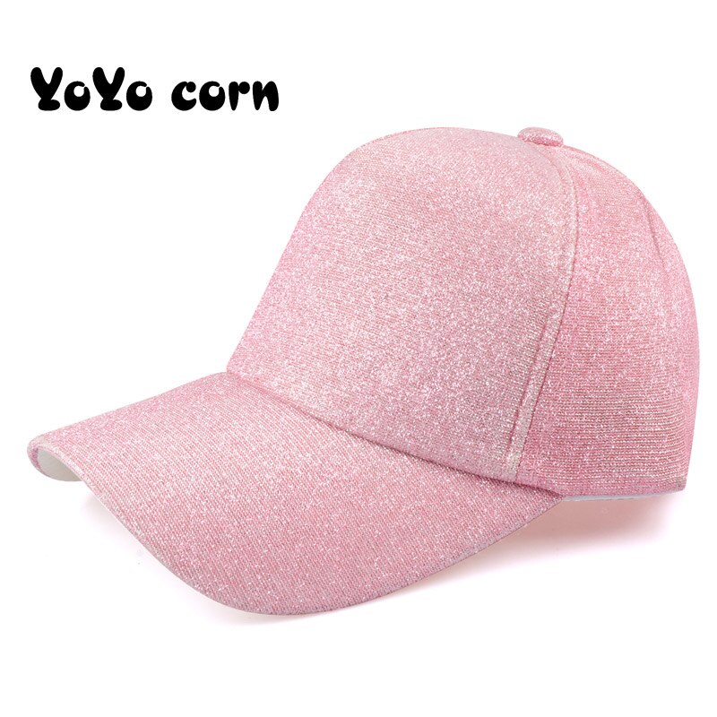 YOYOCORN Glitter Ponytail Baseball Cap Women Snapback Dad Hat Messy Bun Summer Hat Female Adjustable Hip Hop Hats: 9