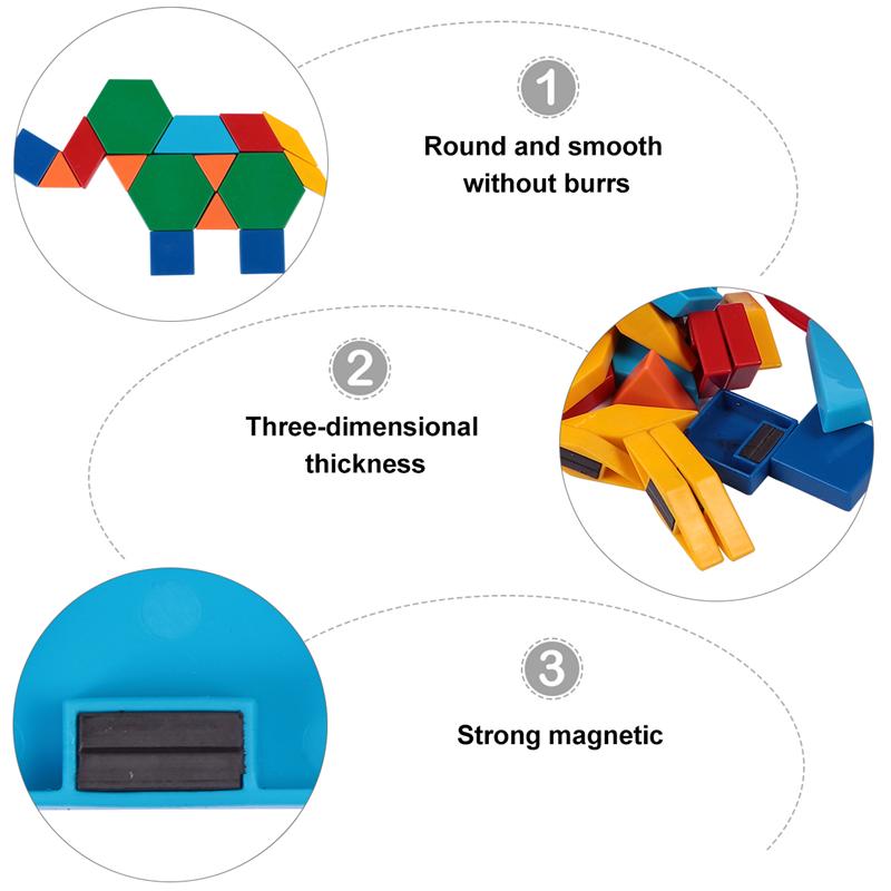 52/57/72pcs Letter Digital Geometric Model Magnet Sheets Magnetic Teaching Tool Adsorption Math Class Demonstration Tool