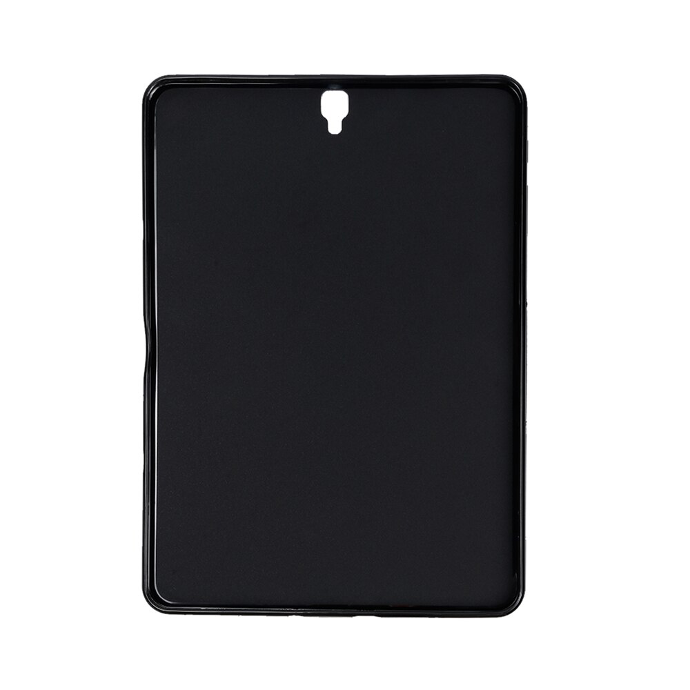Capa para tablet para samsung tab s3 9.7 polegadas com cobertura retrô dobrável, couro pu, silicone, proteção, capa macia: Soft Shell