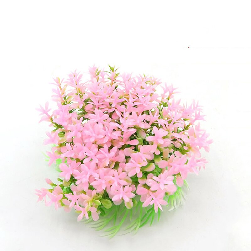 12 Kinds Artificial Aquarium Decor Plants Water Weeds Ornament Aquatic Plant Fish Tank Grass Decoration Accessories 12*6cm: 11