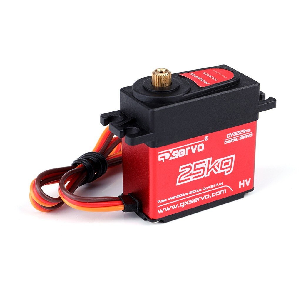 HS3225 180 Degree Digital RC Servo 25KG Torque Waterproof Metal RC Servo Motor Torque Digital Coreless Servo Aluminium Metal