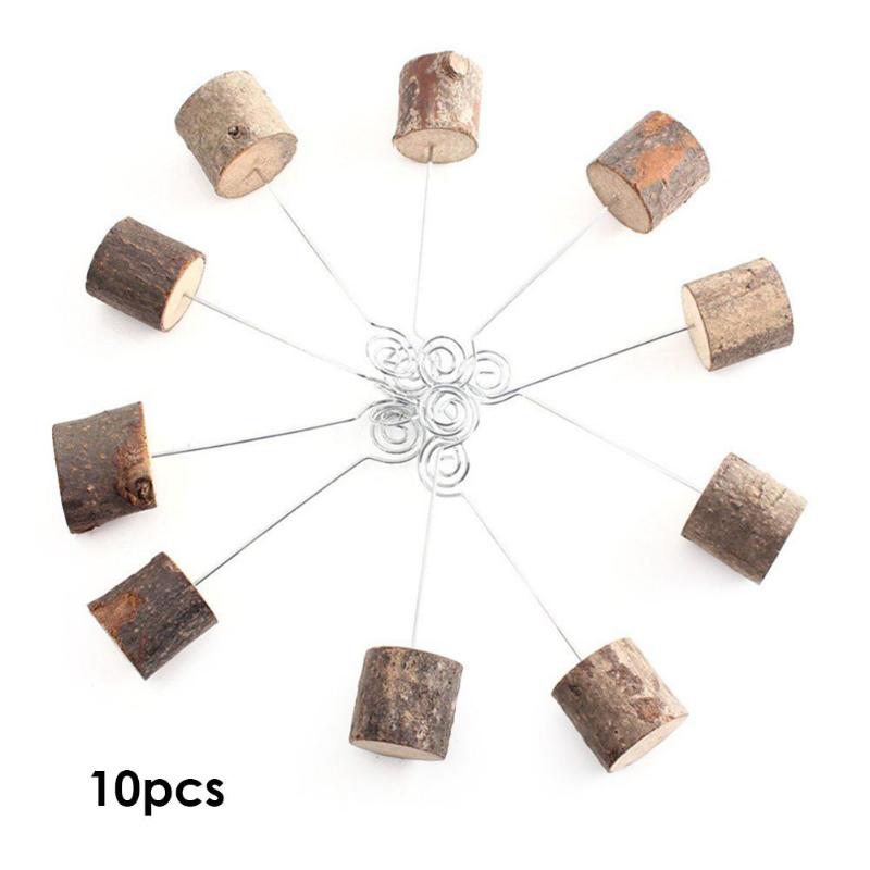 10 Uds. Portatarjetas de madera para Tarjeta De Nombre para boda o