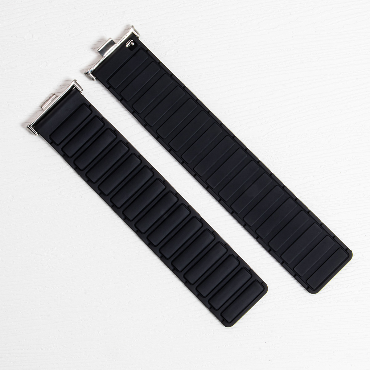 Silikone magnetisk rem til redmi watch 4/5 loop-rem armbånd til xiaomi mi band 8 pro /9 pro udskiftningsarmbåndstilbehør: Sort hvid / 25mm