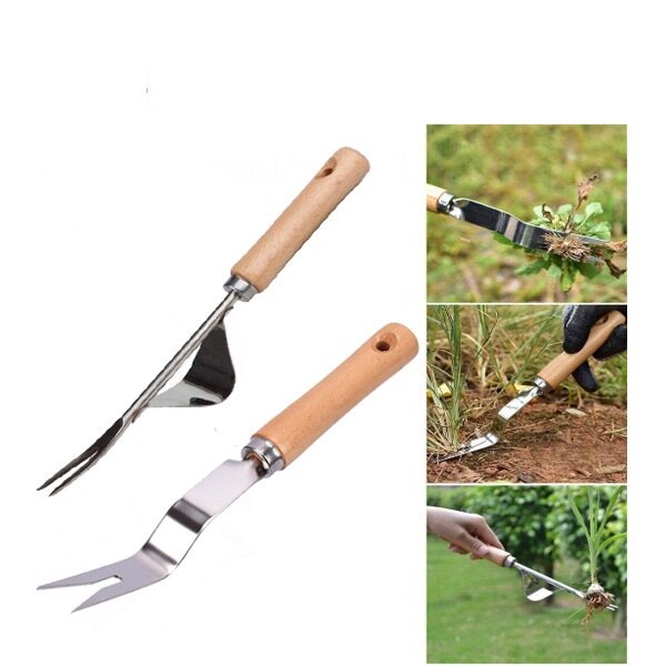 Garden Weeding Tools Hand Weeder Tool with Ergonomic Handle Garden Lawn Farmland Transplant Gardening Bonsai Tools Fork