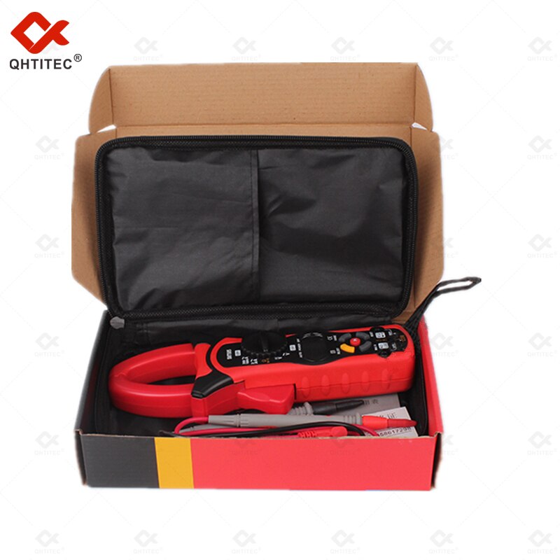 QHTITEC-Medidor de abrazadera SNT805, herramientas profesionales de electricista, voltímetro AC DC, alicates, amperímetro, amperométrico, multímetro Digital