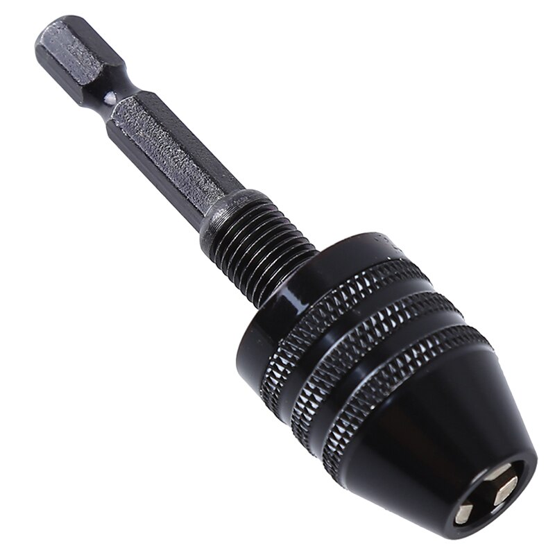 Keyless Drill Chuck Impact Hex Shank Quick Change Drill Chuck Adapter Converter DIY Woodworking Tools