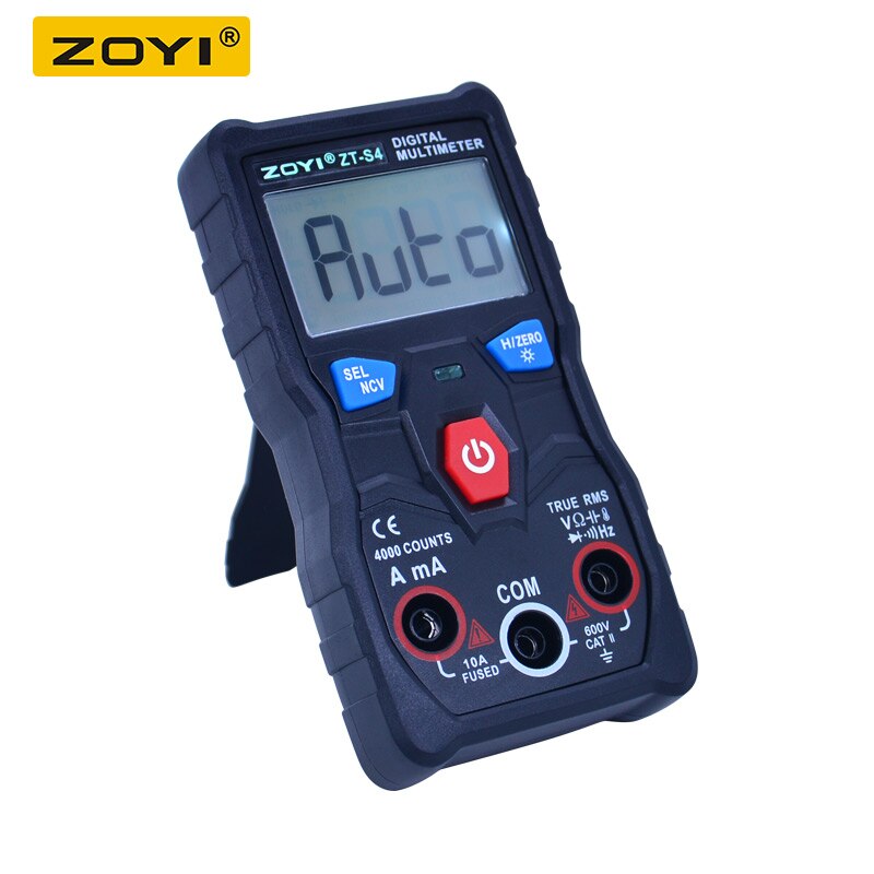 ZT-S4 RMS auto ranging Digital Multimeter 4000 counts AC DC Ammeter Voltmeter+NCV Temperature capacitance frequency tester