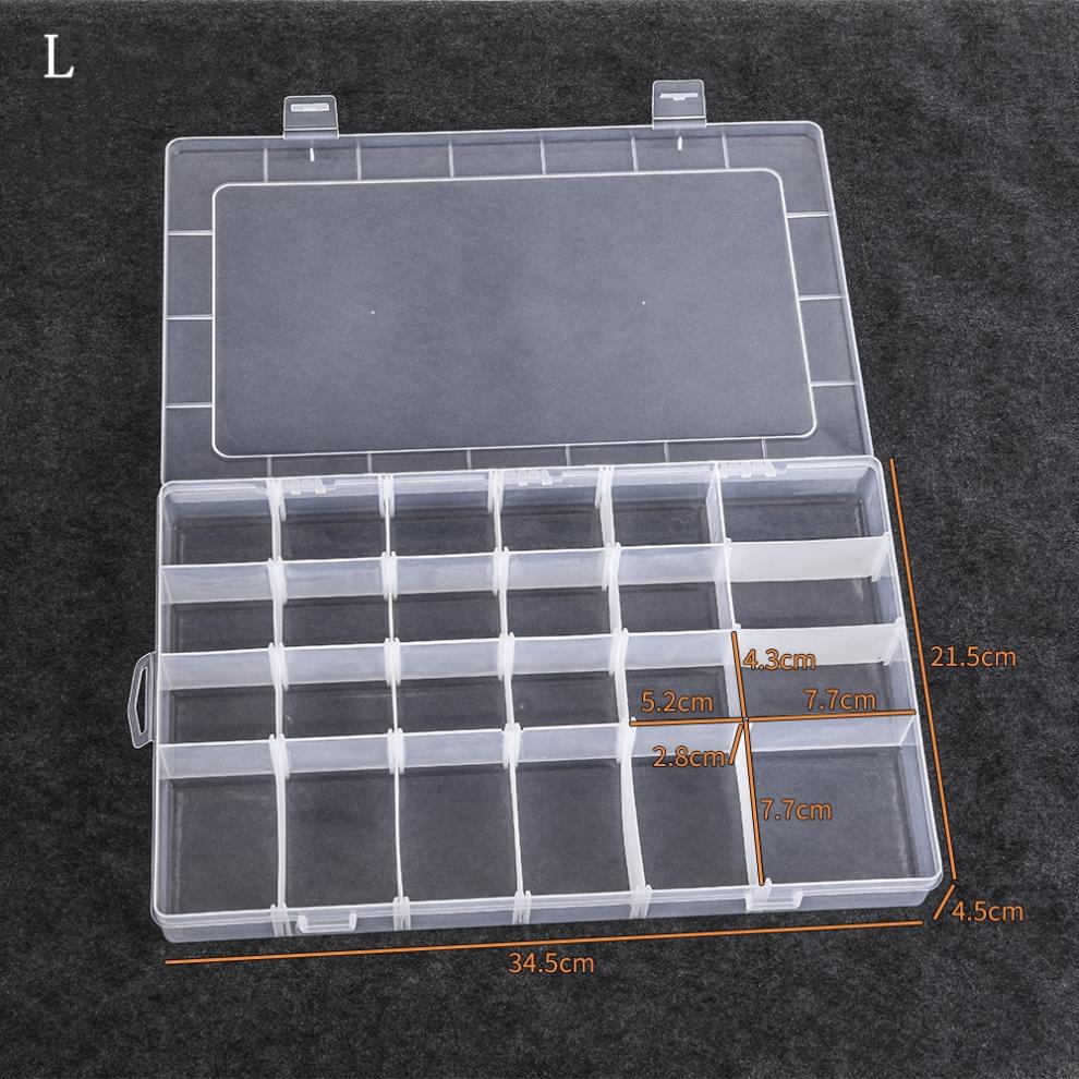 Multi Grid Fishing Tackle Box 3 Size for Fishing Hooks Swivel Ring Lures and Accessories Storage Case