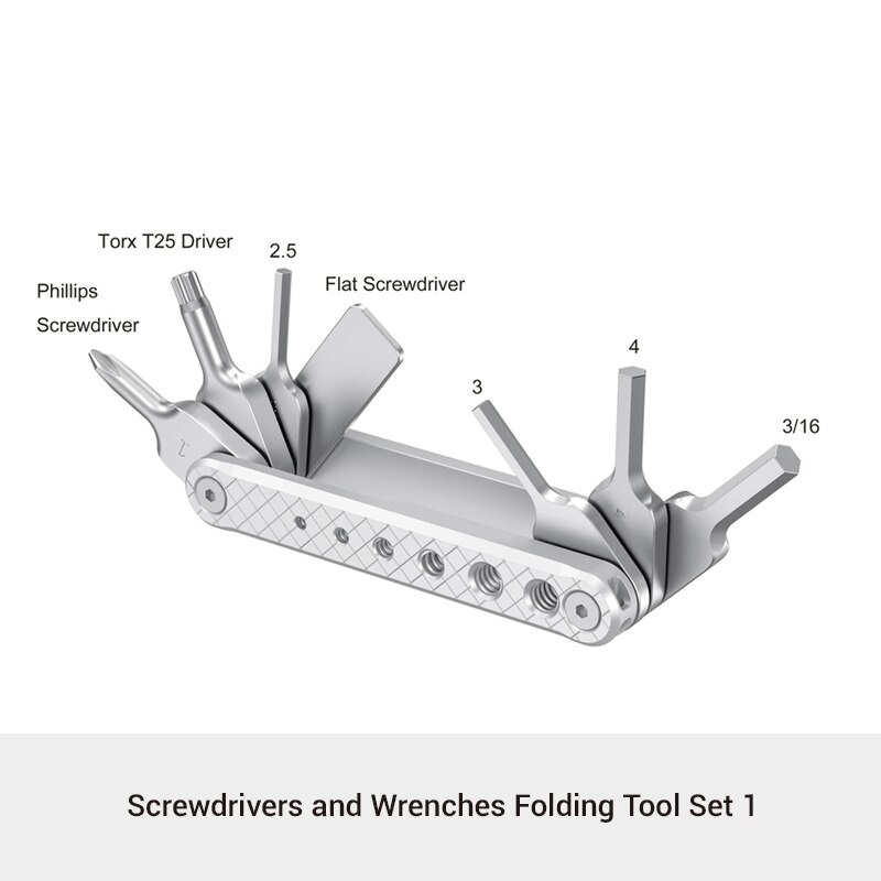 impostato di strumenti pieghevoli per fotocamera DSLR universale SmallRig con cacciaviti e chiavi con sette accessori per strumenti funzionali 2213: 1