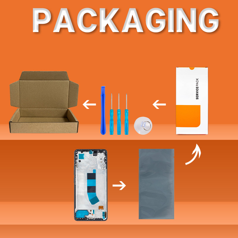 23124RA7EO 6,67 "LCD probado para Xiaomi Redmi Note 13 4G pantalla 3D MONTAJE DE digitalizador con pantalla táctil para Redmi Note 13 4G marco LCD