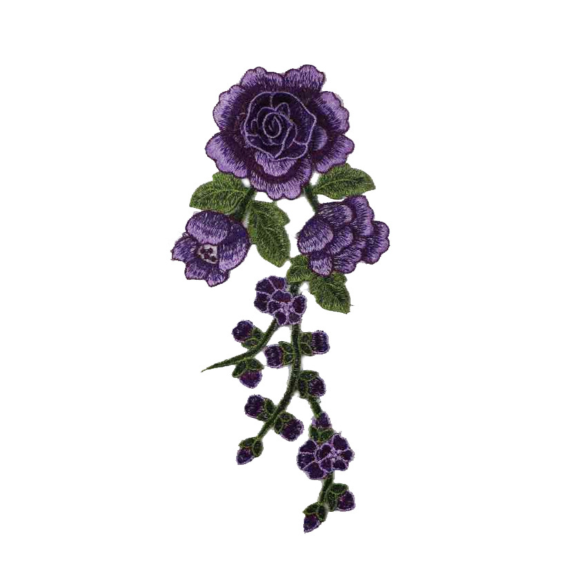 DIY Applique Water Soluble Embroidery Costume Decoration Jeans Patch Decals Accessories