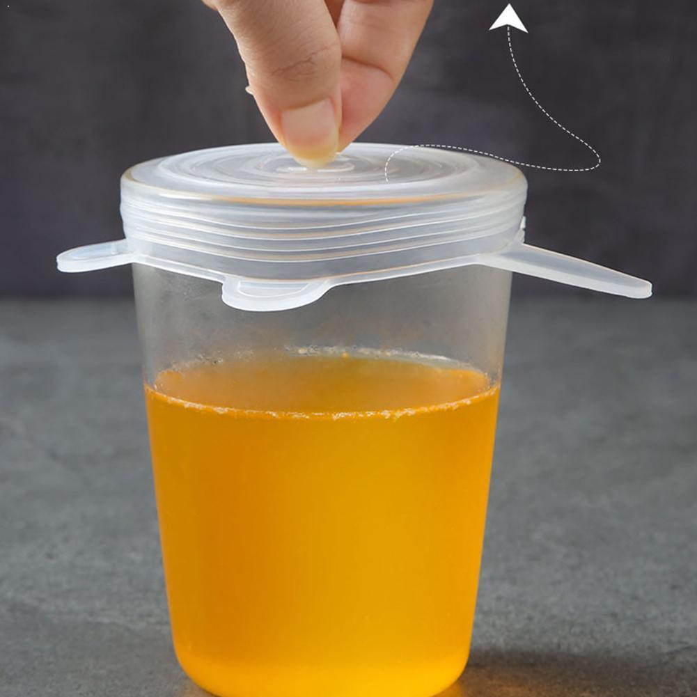 6/12 stuks siliconen rekdeksels universele deksel siliconen deksel magnetron siliconen voedsel kookkom deksel pan vers deksel deksel p  p0 g 8