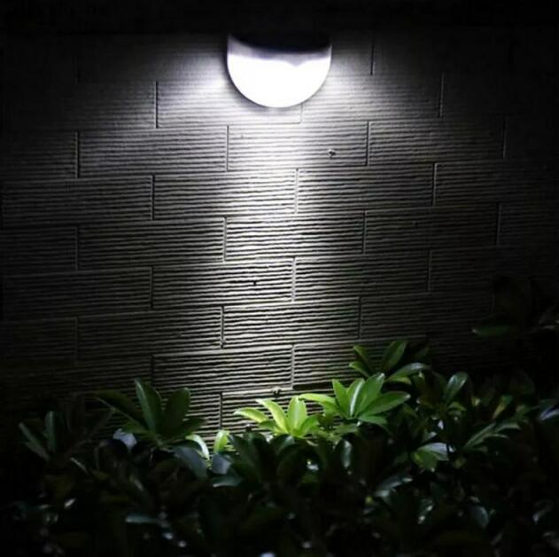 LED Solar Lamp Power Tuin Waterdichte IP55 LED Solar Light Outdoor Muur Zonne-energie Hek lamp Voor Tuin: WHITE