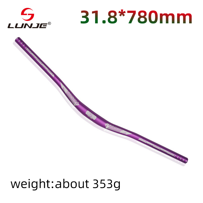 Kierownica roweru górskiego 31.8mm pion rowerowy 720/780/800mm uchwyt ze stopu aluminium MTB spadek poziome części rowerowe: Ciemnoniebieski