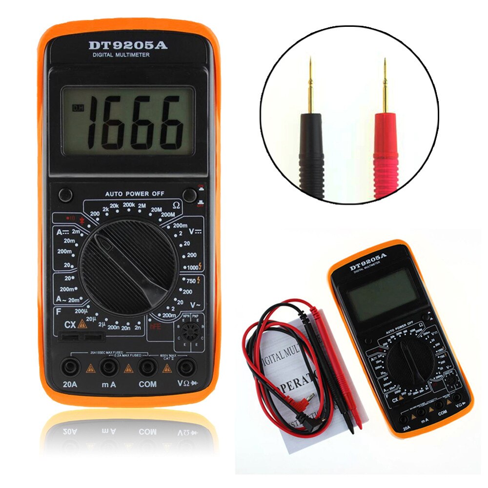 AC/DC LCD Display Auto Electric Handheld Tester Digital Multimeter Meter Ammeter COMS nice Vicky