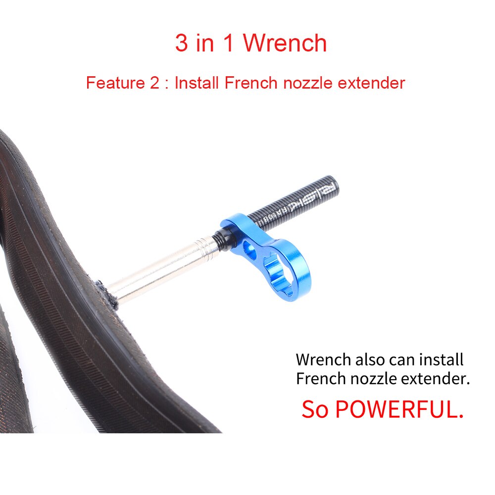 Schrader – 2-risque-installer un convertisseur de Valve Presta avec clé 3 en 1, outils de Conversion de roue de bicyclette