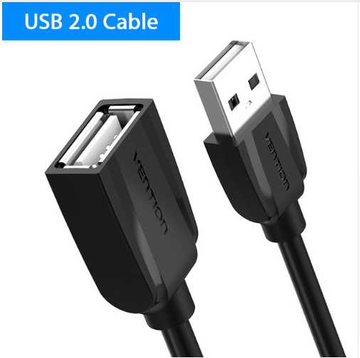 Vention USB2.0 3.0 Extension Cable Male to Female Extender Cable USB3.0 Cable Extended for laptop PC USB Extension Cable: USB2.0 Round A44 / 0.5m