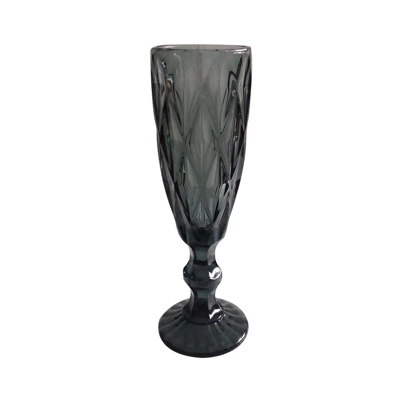 Farbige Gravur Glas Tasse Pint Glas Wein Champagner Flözehn Coupés Klassische Linderung Tasse Hohe Stehen Keine Blei: T