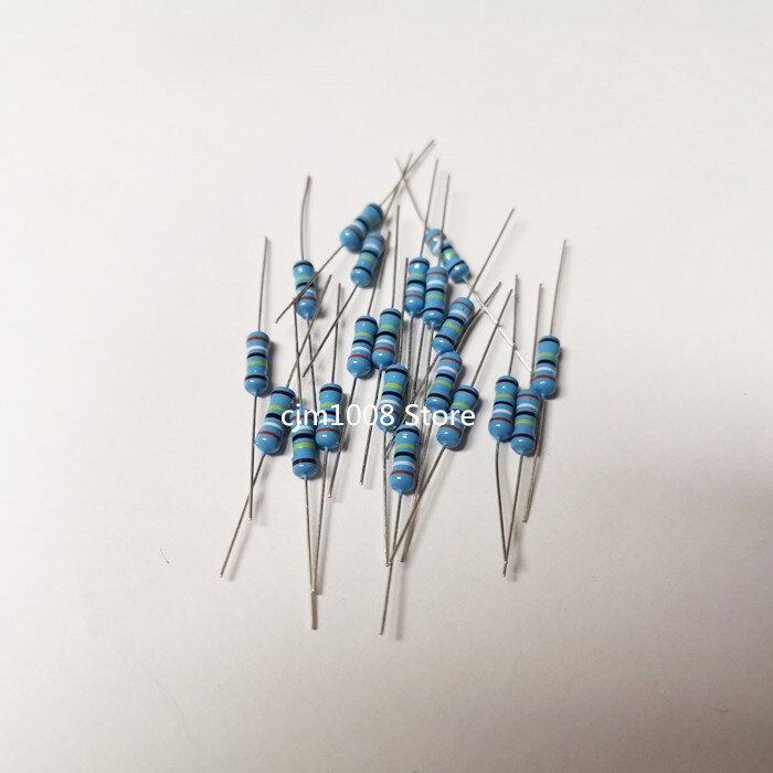 200PCS Metal film resistor resistance 1% 1/2W 620K 680K 750K 820K 910K 1M 1.2M 1.5M 1.8M 2M 2.2M 2.7M 3M 3.3M 3.9M ohm