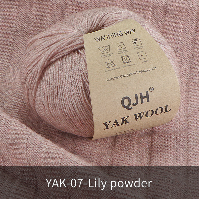 Undyed Natural Organic Mongolian Yak Wool Yarn For Hand knitting Crochet DIY Soft For Garments Baby Clothes: Gold