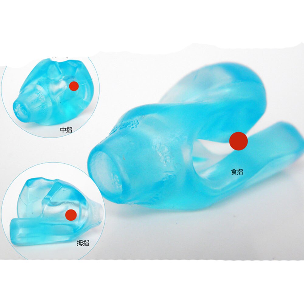 1 Pc Pen Grip Silicone Kids Pencil Handles Two Finger Writing Posture Correction Children Writing Stationery