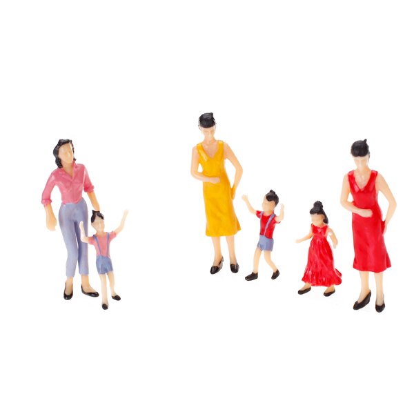 100x N Scale 1:150 Mix Painted Model Train Street Passenger People Figures Various Pose