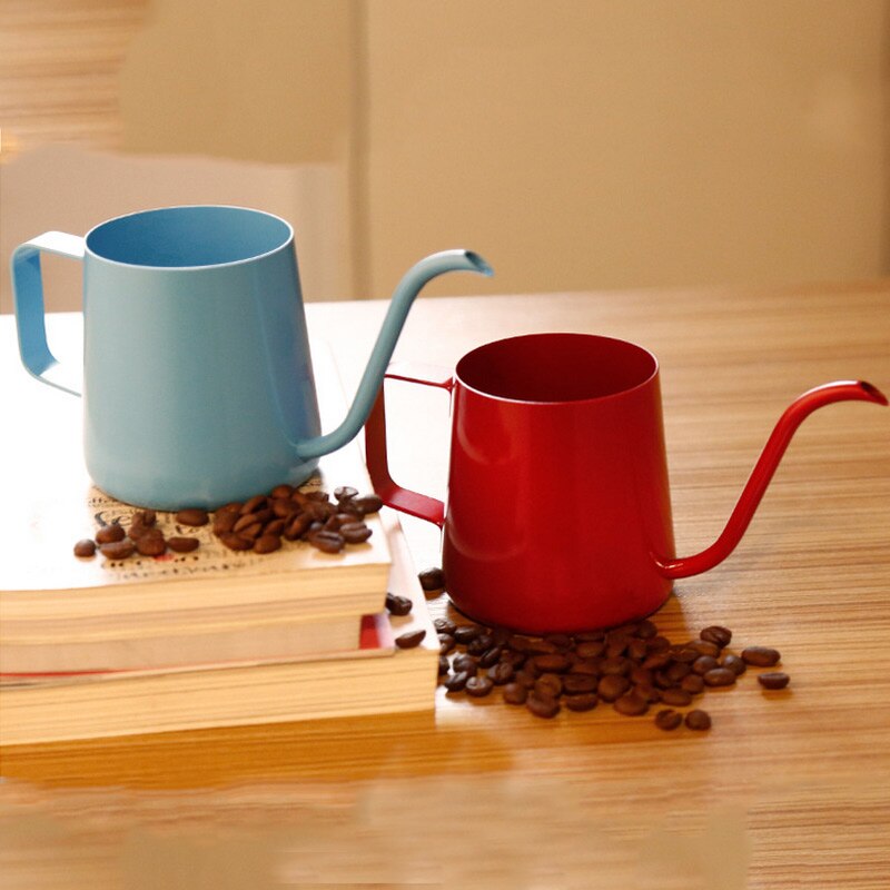 Handheld Stainless Steel Teapot Drip Coffee Pot Non-stick Drip Long Spout Kettle Cup Home Kitchen Tea Tools 250ml/350ml #2