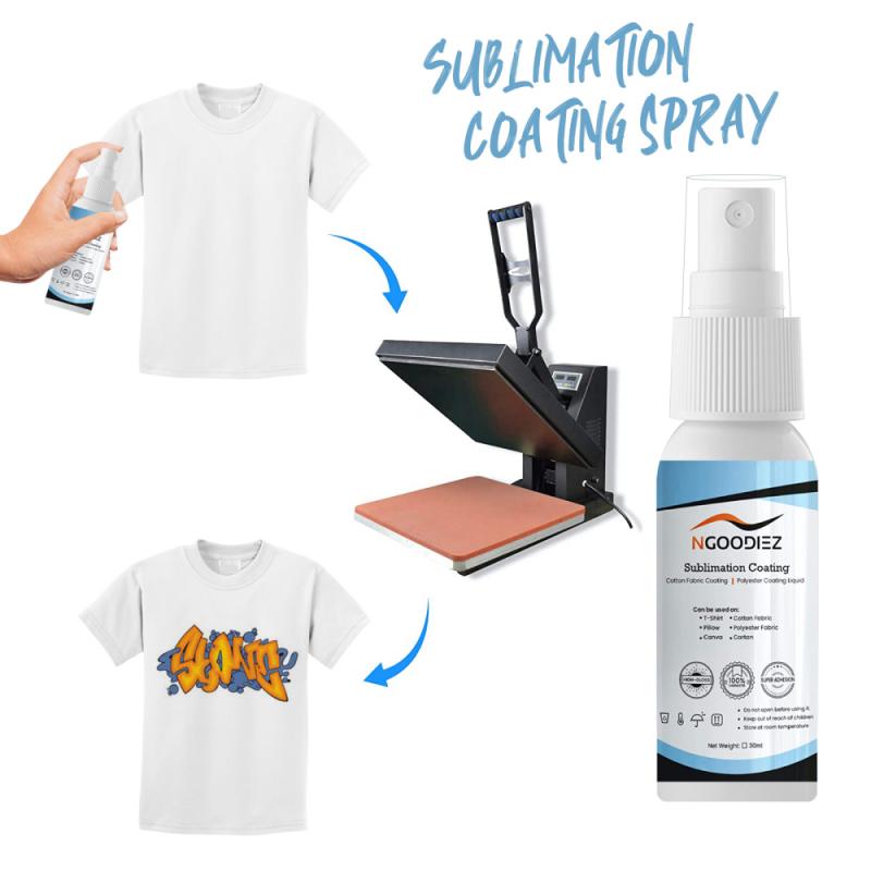 30ML Sublimation Beschichtung Für Baumwolle Stoff Tassen Glas Keramik Metall Holz Sublimation Tinte Vorbehandlung Flüssigkeit Reinigung Liefert