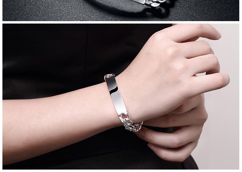 Heiße neue 925 Sterling silber 10MM kette Armbänder für männer Hochzeit partei Wilden klassische Weihnachten Schmuck