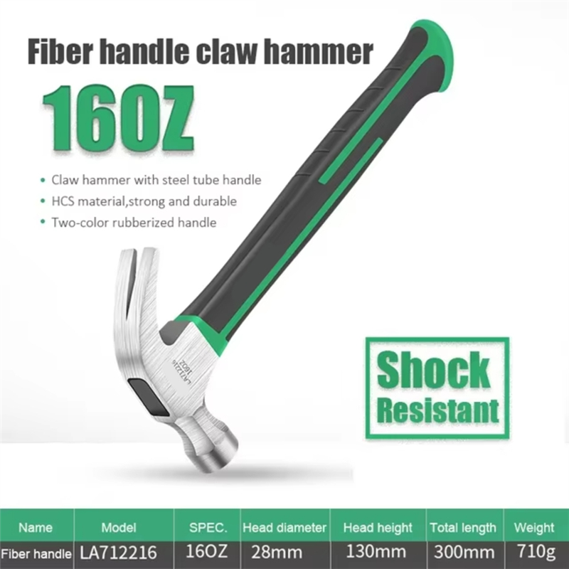 Abji-hammer klohammer spikerhammer trebearbeiding lite multifunksjonelt slagverktøy