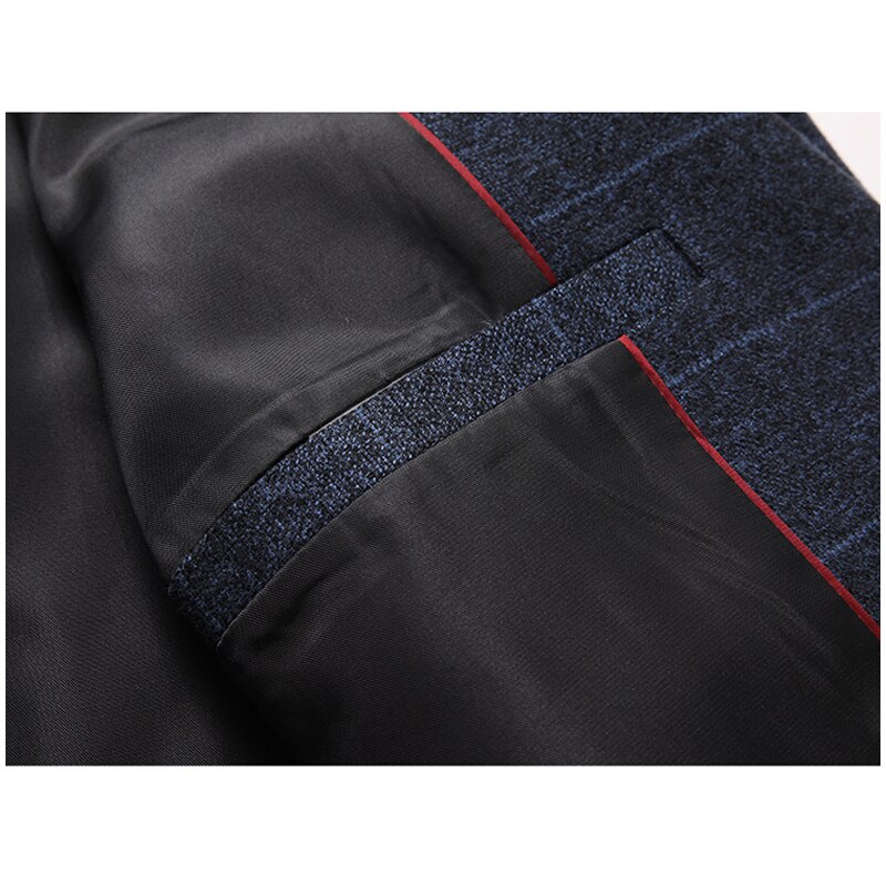 N&b puku takki miesten muodollinen ruudullinen bleiseri miesten takki miesten takit häihin slim fit puku takki miehen mekko bleiseri  xf2