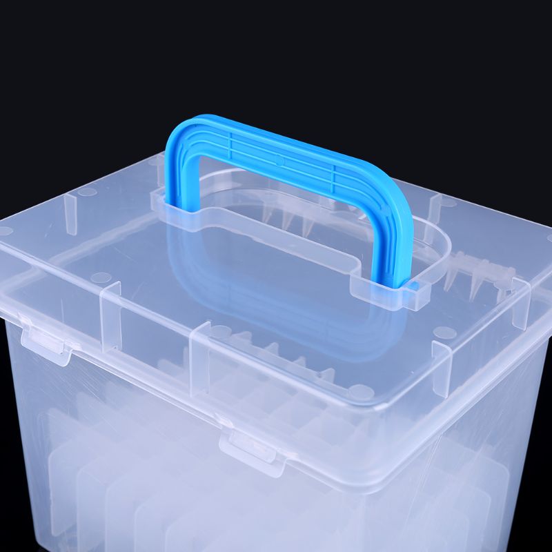 80 Slot Plastic Carrying Marker Case Holder Storage Organizer Box for Paint Sketch Markers-Fits for Markers Pen from 15mm to 18m