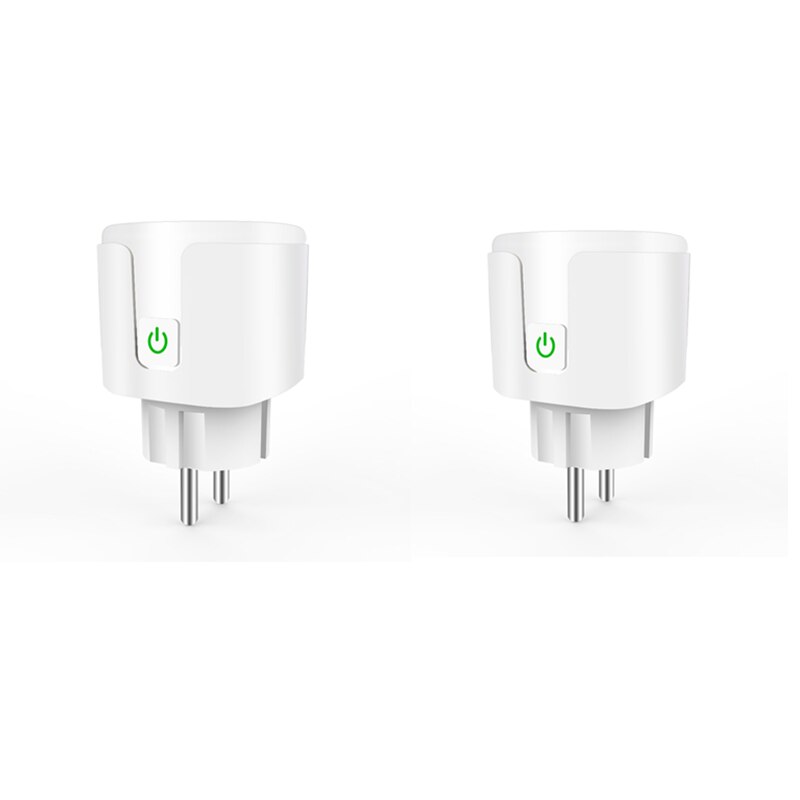 EU Plug Smart Plug WiFi Socket WIFI Wireless Remote Socket Smart Timer Plug Voice Control Smart Power Socket For Google Home: 2pcs
