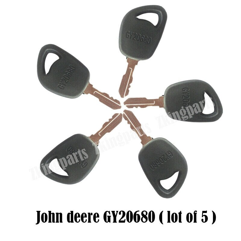 Ignition Key GY20680 Fit For Many John Deere Mowers and Lawn Tractors ( Lot of 5 )