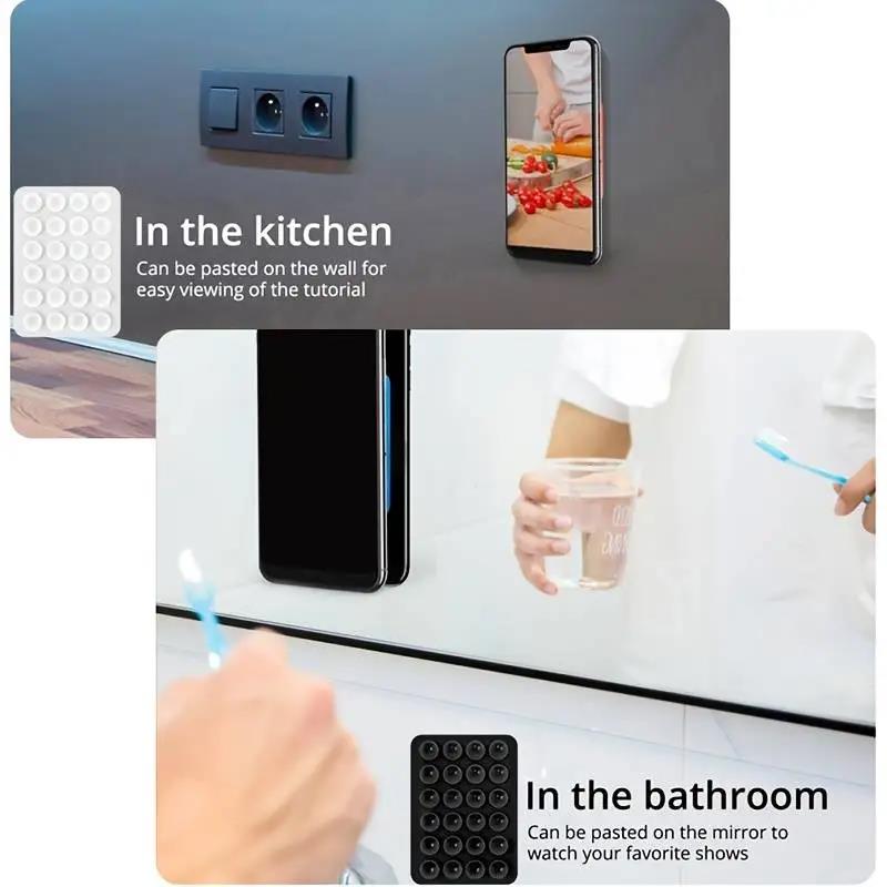 Silikon-Saugnapf, doppelseitig, für praktisch-Befestigung, Saugnapf, 3 m, selbstklebendes Silikon-Gummi-Sauger-Pad zur Befestigung