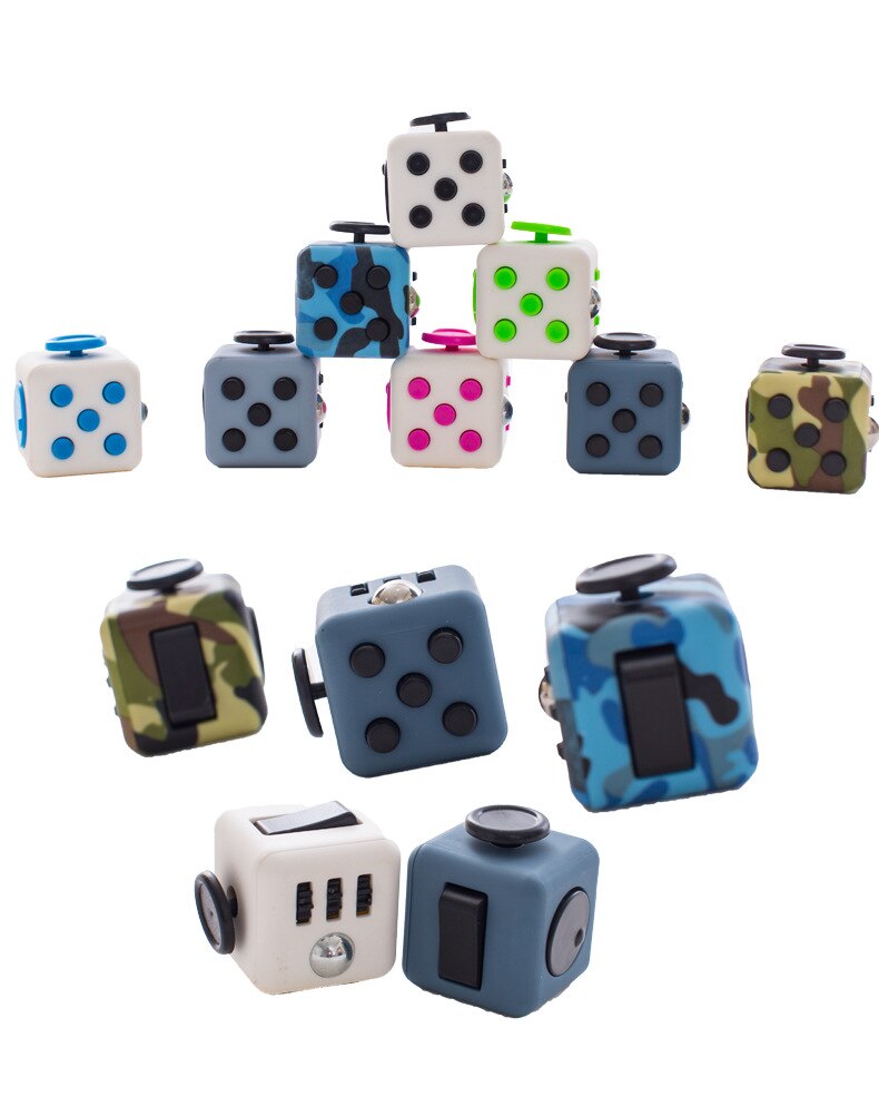 Anxiety Stress Relief Attention Decompression Plastic Focus Fidget Gaming Dice Toy For Children Adult Toys