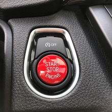 Bil start stop motor trykknap knapper trim til bmw  f30 f10 f34 f15 f25 f48 x1 x3 x4 x5 nøglefri startknap cover cover shell