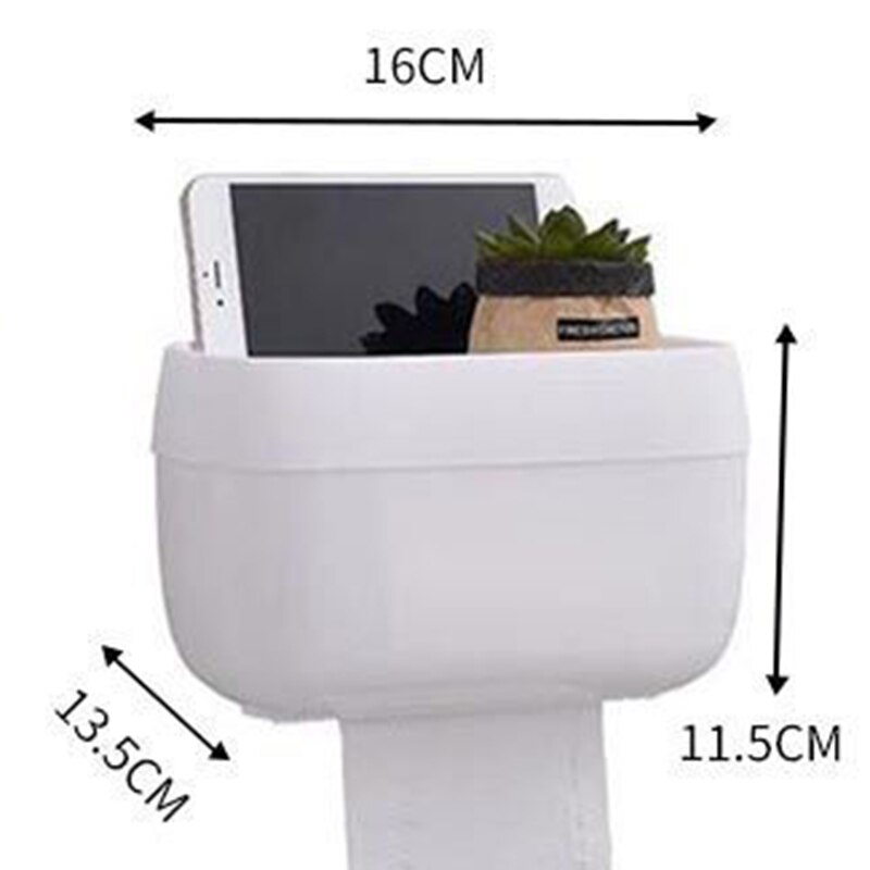 Eenvoudige Wc Tissue Doos Hoge Capaciteit Handige Duurzaam Huishoudelijke Adhesive Carton: White S