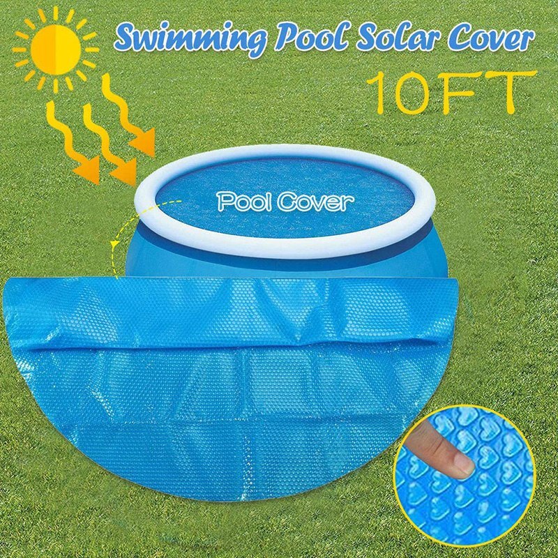 Solar Cover, Suitable for 10 Feet Diameter, Easy Setting and Frame, Swimming Pool Circular Swimming Pool Cover,
