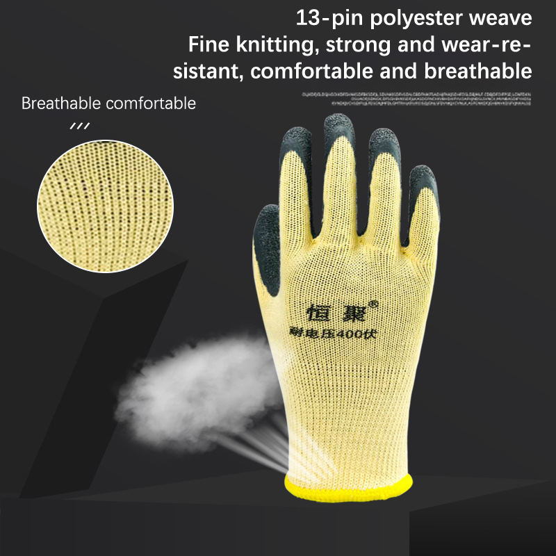 Elektricien Werkhandschoenen Beschermend Gereedschap 400V Isolerende Handschoenen 1 Paar Anti-Elektriciteit Laagspanningsbeveiliging Handschoenen