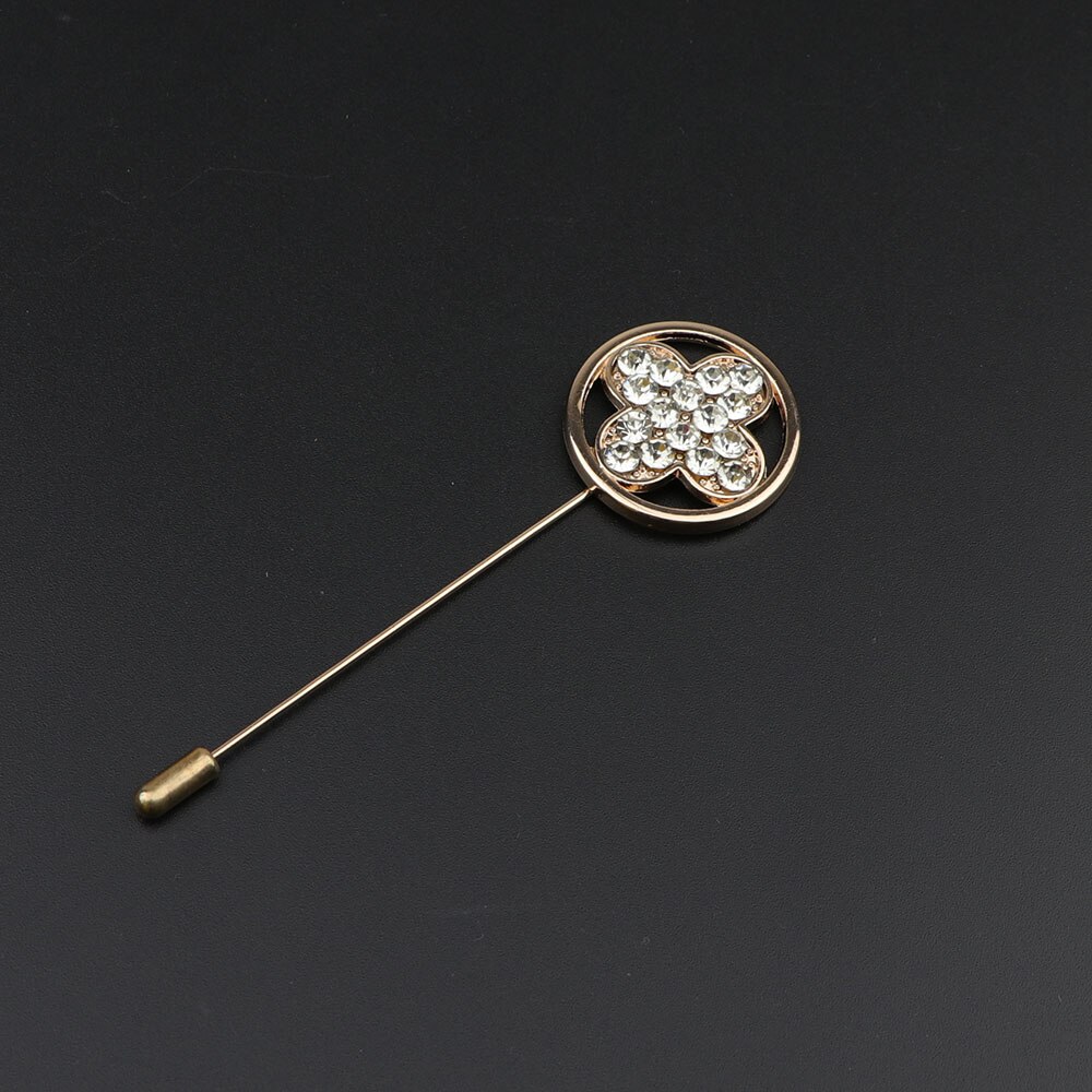 Mannen Geavanceerde Retro Breastpin Pin Gouden Sieraden Rose Bloem Banket Broche Stok Corsage Kraag Pinnen Overhemd Accessoire: 12