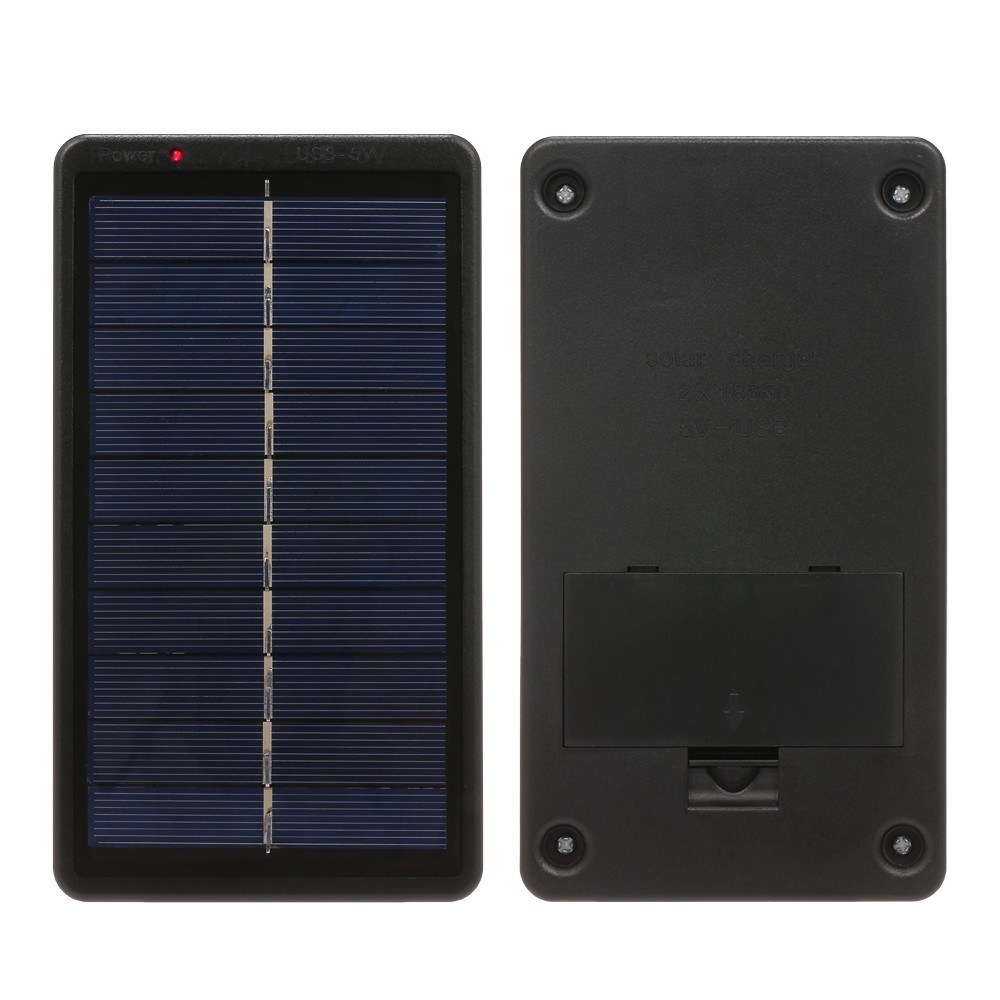 2W/5V Portable Solar Charger for 3.7V 18650 Rechargeable Battery With USB Port For Charger Solar Panel Camping Hiking Travel