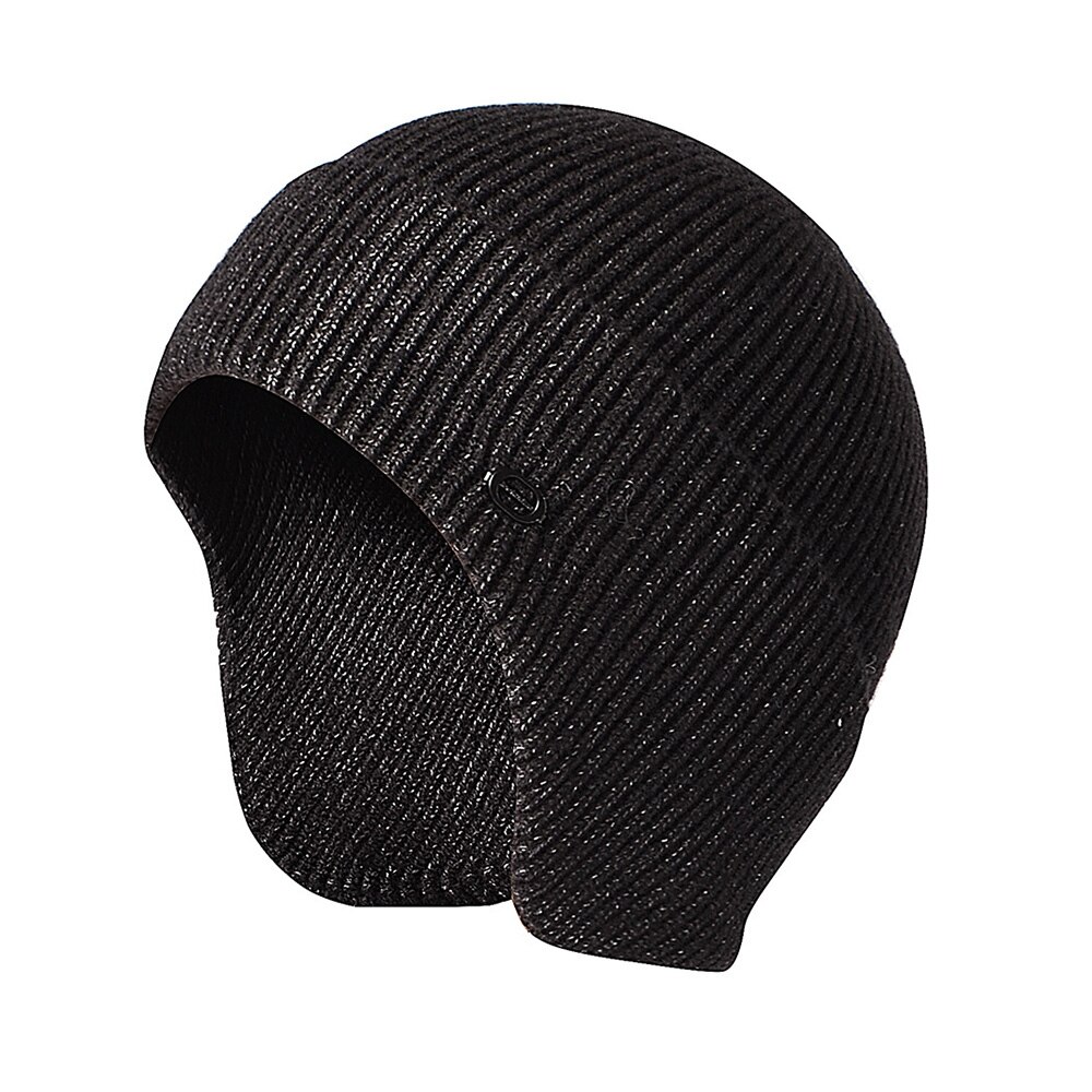 Czapki męska czapka zimowa damska czapka z dzianiny na czapkę czapka męska czapka zimowa czapka Gorro gruba ciepła czapka z daszkiem bez futra czapka męska: Charcoal szary