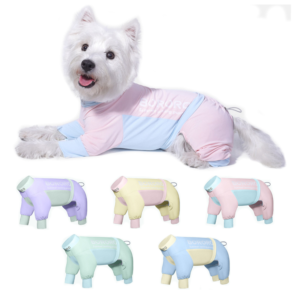 Lente/zomer koelshirt voor honden Professioneel UV-blokkerend koelende hondenkleding voor kleine middelgrote honden Verstelbare rug Zacht huisdiervest