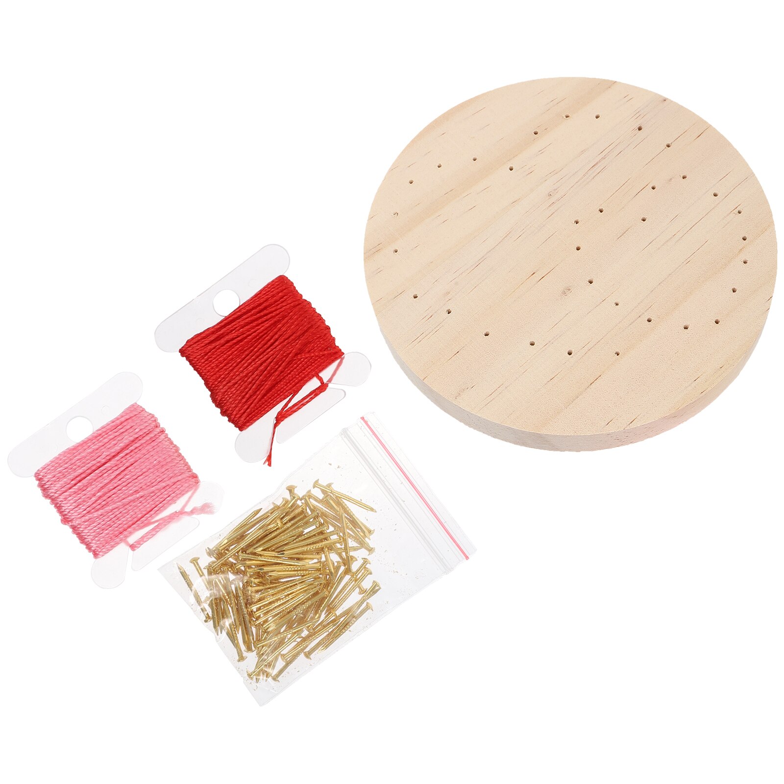 1 Set DIY String Art Craft Kit Nail String Painting Material: a