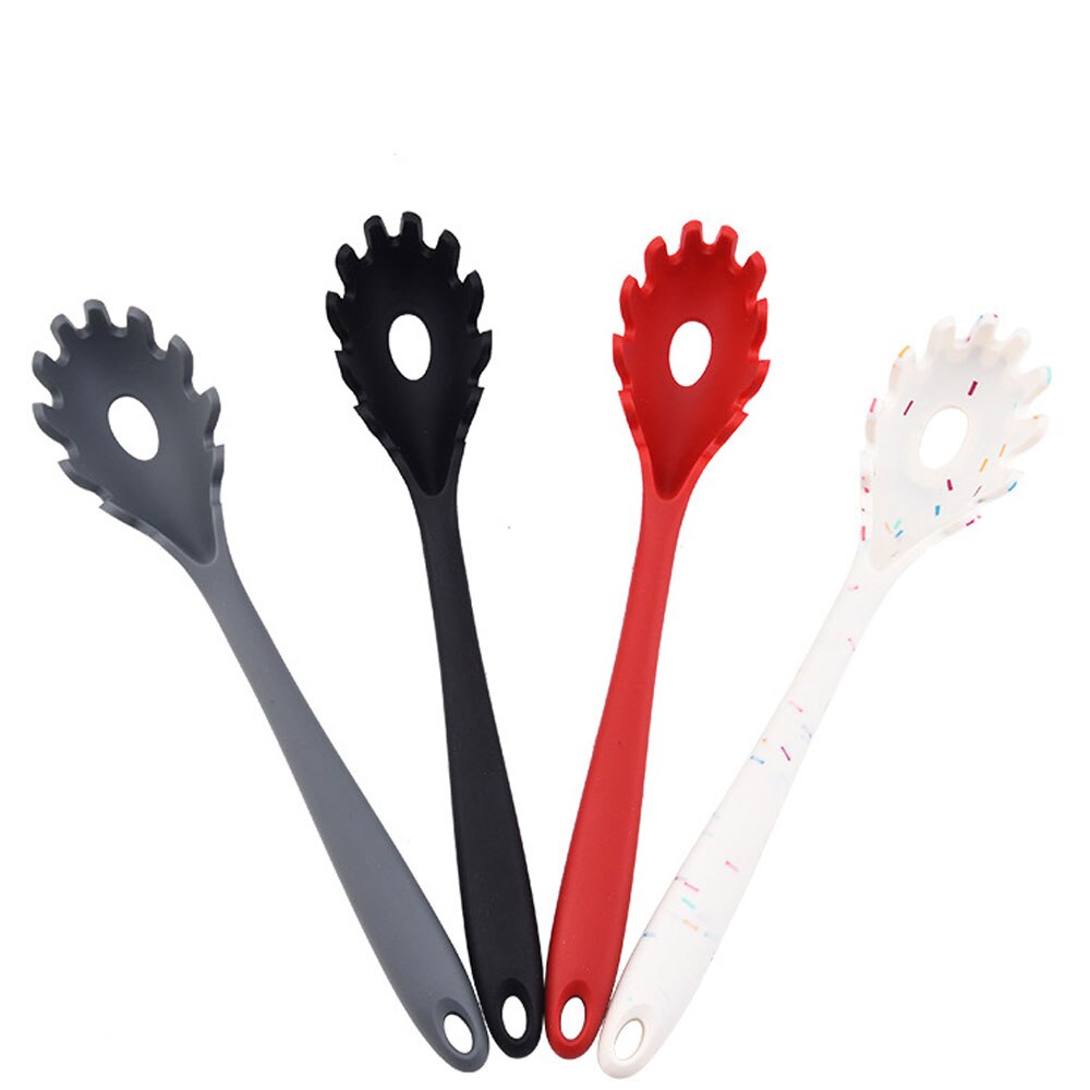 Siliconen Pasta Hollow Scoop Spaghetti Lepel Vergiet Hittebestendig Noedels Afvoer Keuken Tool Servies Accessoires