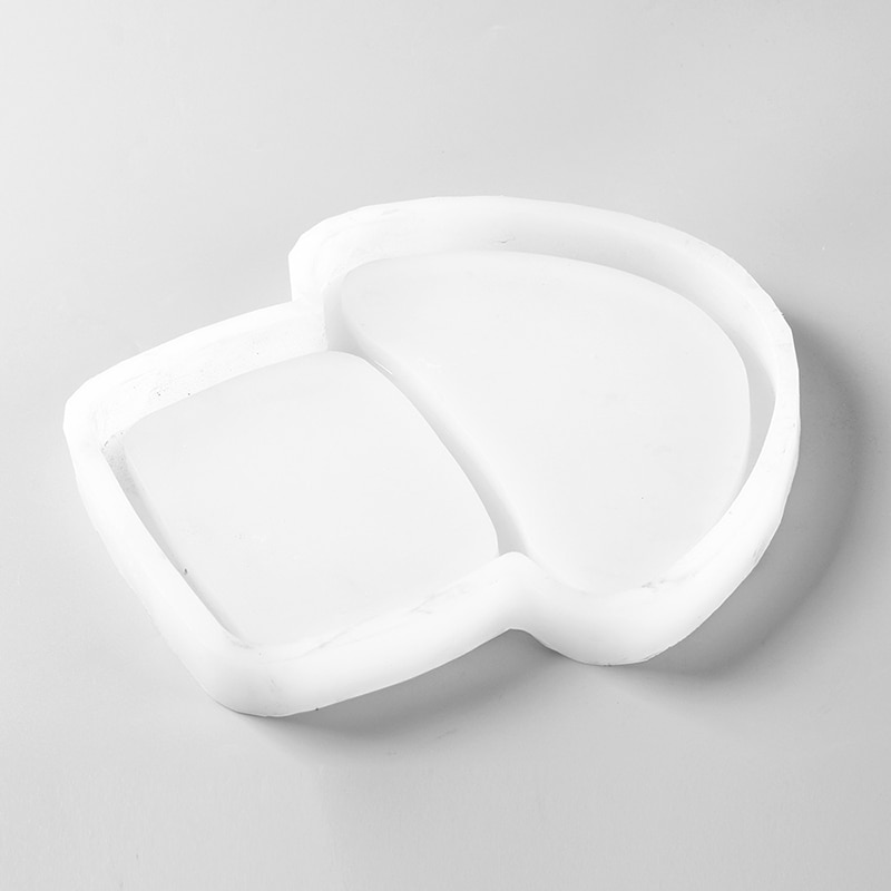 DIY Plaster Tray Molds Buildings Shaped Silicone Concrete Moulds