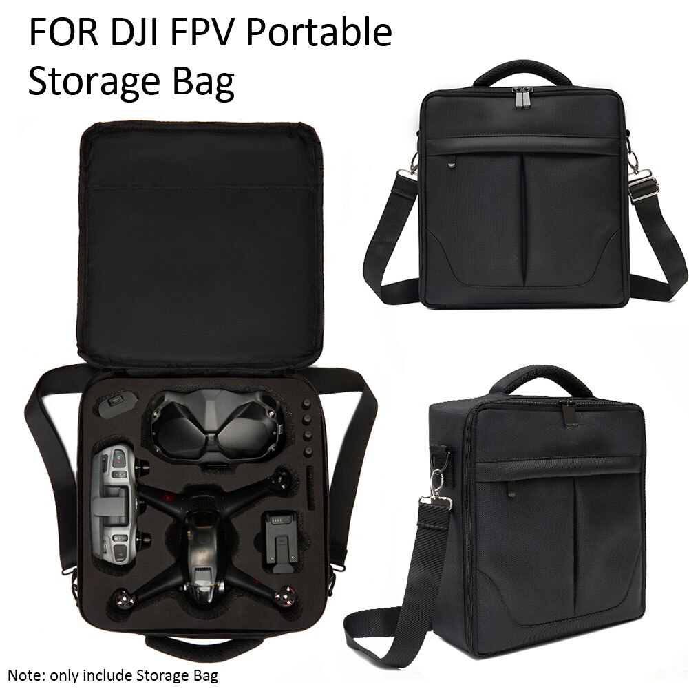 Drone Accessoires Outdoor Reizen Draagbare Verstelbare Band Effen Opbergtas Grote Capaciteit Draagtas Voor Dji Fpv Combo: Black Liner