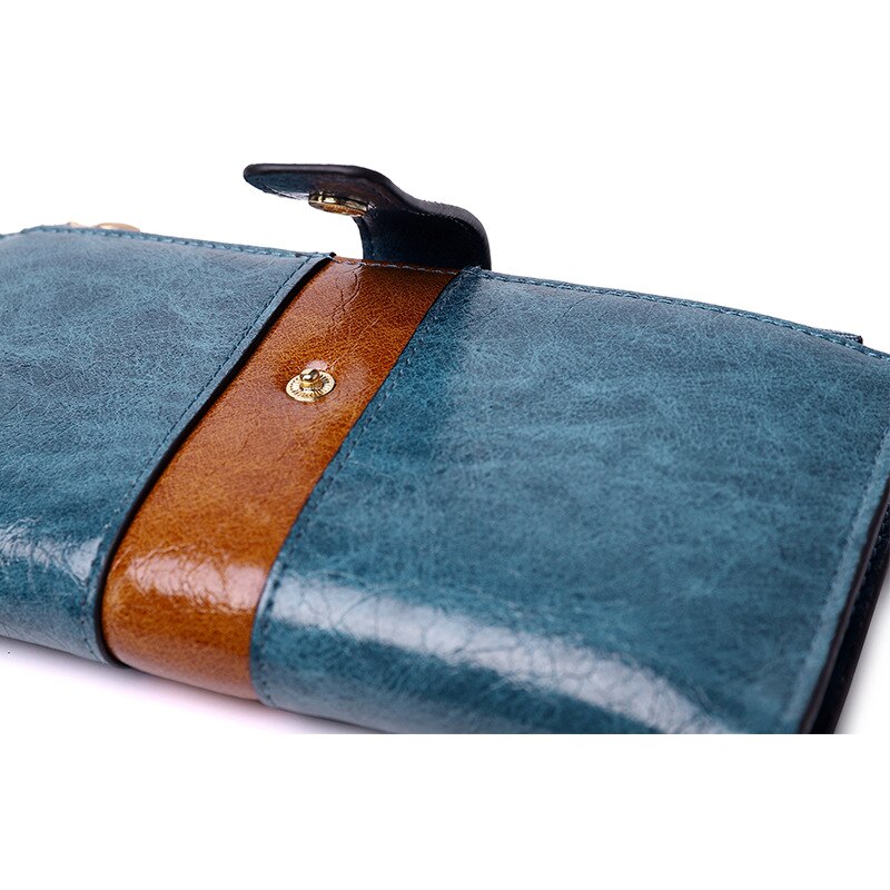 Carteira de couro longo das mulheres grande capacidade telefone procket titular do cartão carteiras bolsa feminina embreagem zíper marca designer bolsas